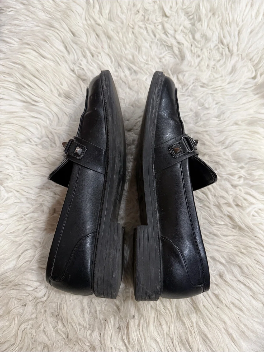 Marc Fisher - Cancia‎ Black Studded Loafers Women’s Size 8M
